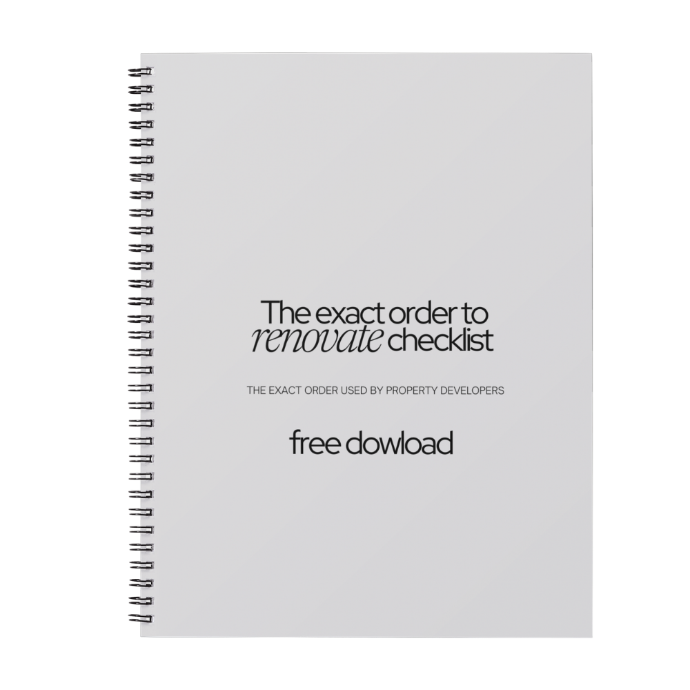 The Exact Order to Renovate Checklist